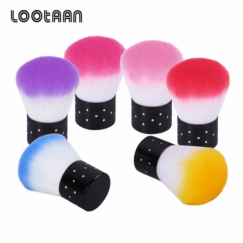 Lootaan 1 шт. мягкая щеточка для чистки ногтей кисть маникюрные инструменты