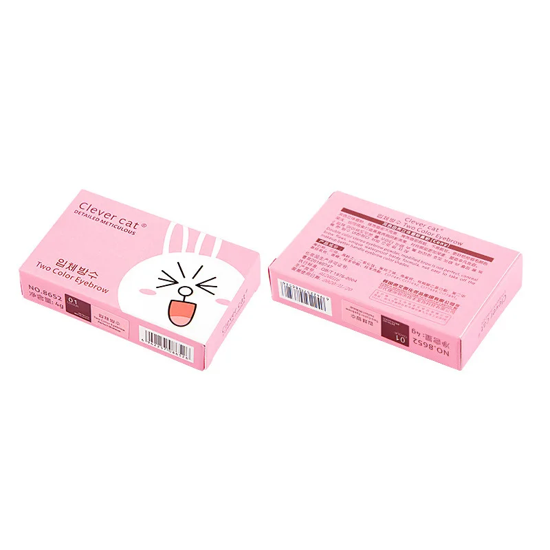 2 цвета водонепроницаемый порошок для бровей Тени век Палитра кистей усилитель