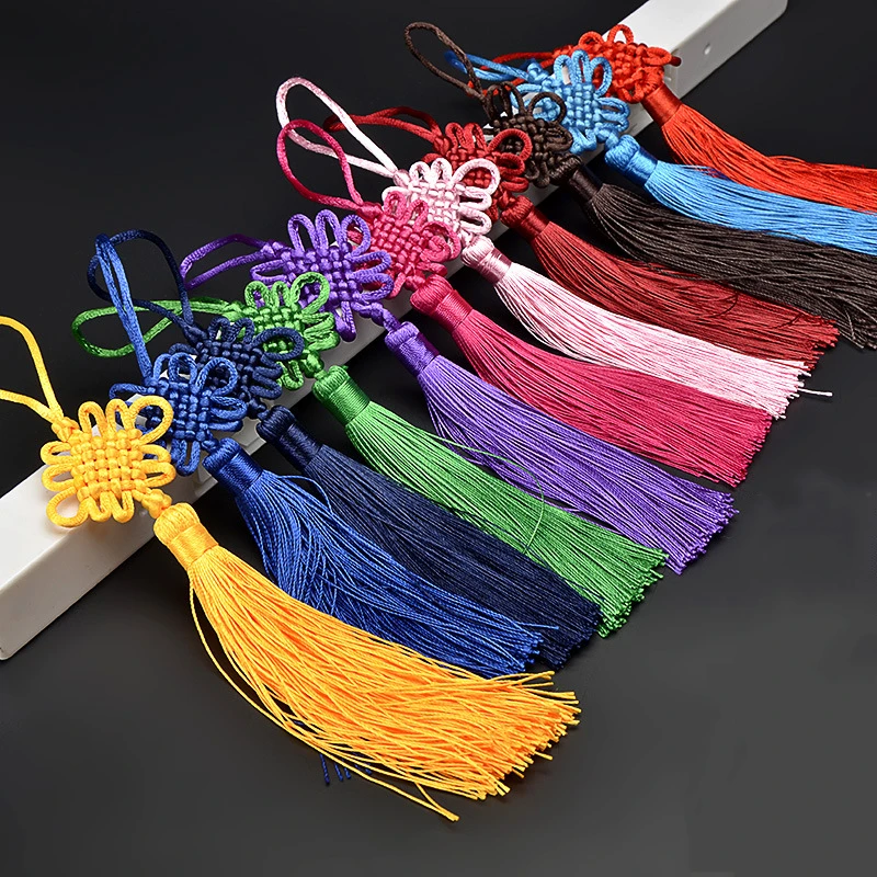 6 шт. разноцветные китайские узлы кисточки Pend DIY ювелирные аксессуары домашний