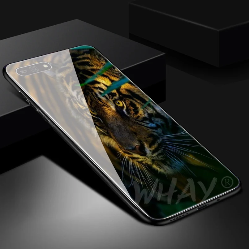 Стеклянный чехол для Huawei Honor 7A с роскошным узором P20 Pro P Smart Cover Mate 10 Lite 9 Y6 2018 |