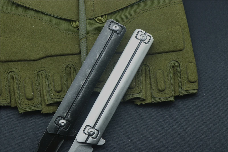 Quartermaster складной нож 9CR18MOV стальное лезвие титановый сплав Ручка Открытый Отдых Охота Карманный Фруктовый Нож EDC инструменты