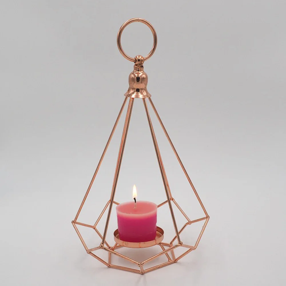 Золотой алмаз Tealight металлический подсвечник подставка Европейский стиль