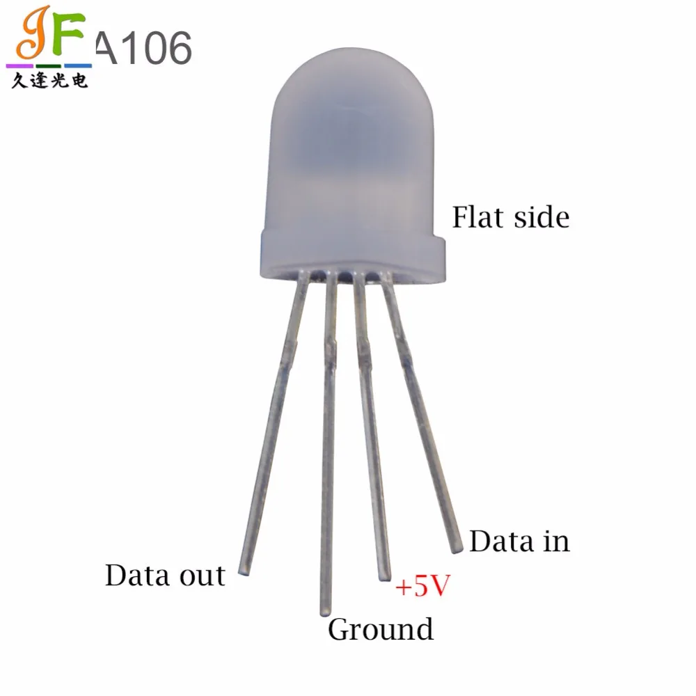Быстрая 500 шт/1000 шт WS2811 APA106 P9823 F5 5 мм F8 8 мм круглый RGB светодиодный чипсет полноцветный светодиодный чип 5В упаковка