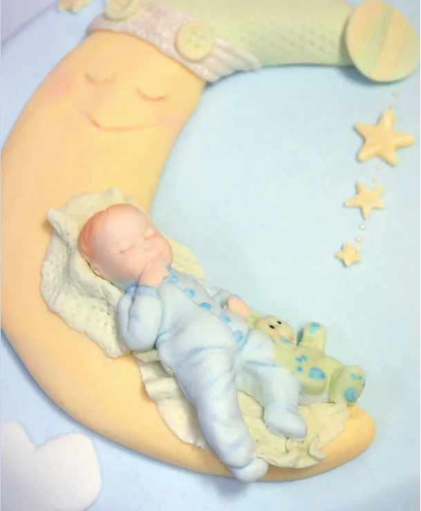 Милый Спящий ребенок торт пресс-форма для шоколада помадки инструменты