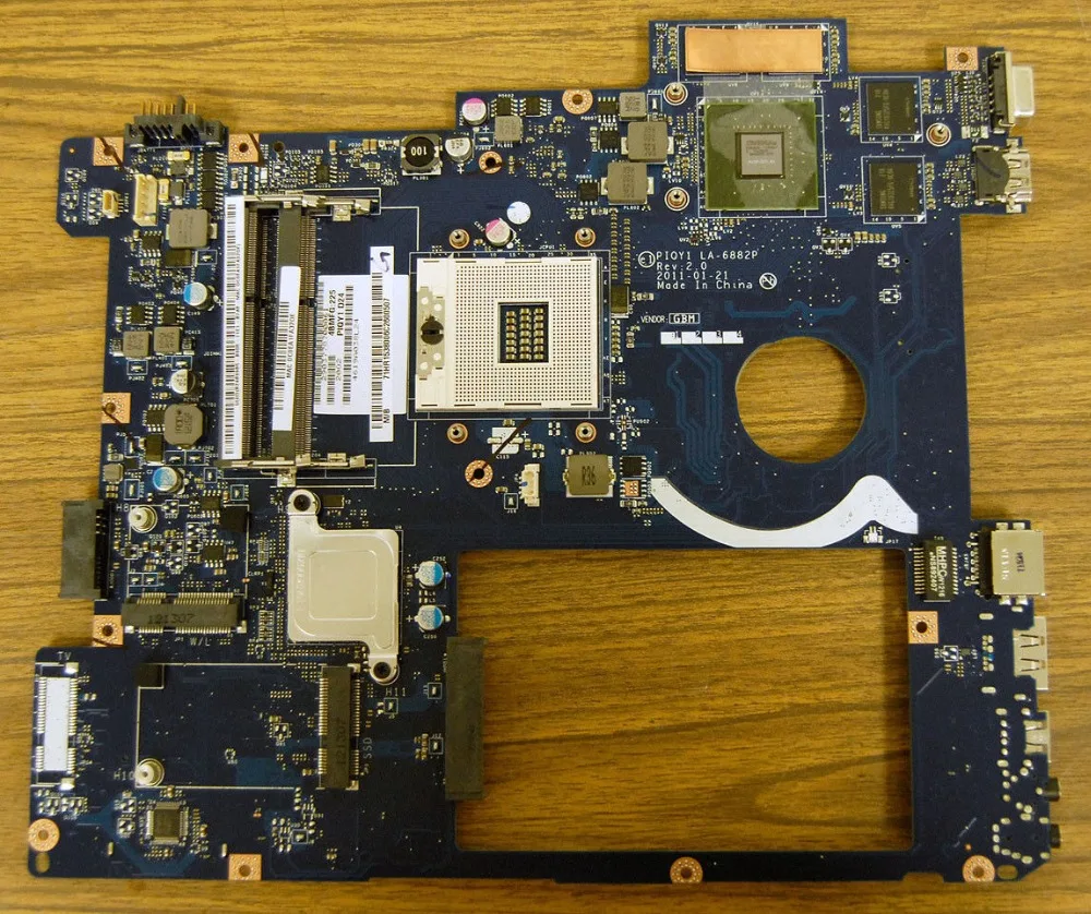 Оригинальный ноутбук материнская плата 11013941 для Lenovo Y570 LA 6882P интел DDR3