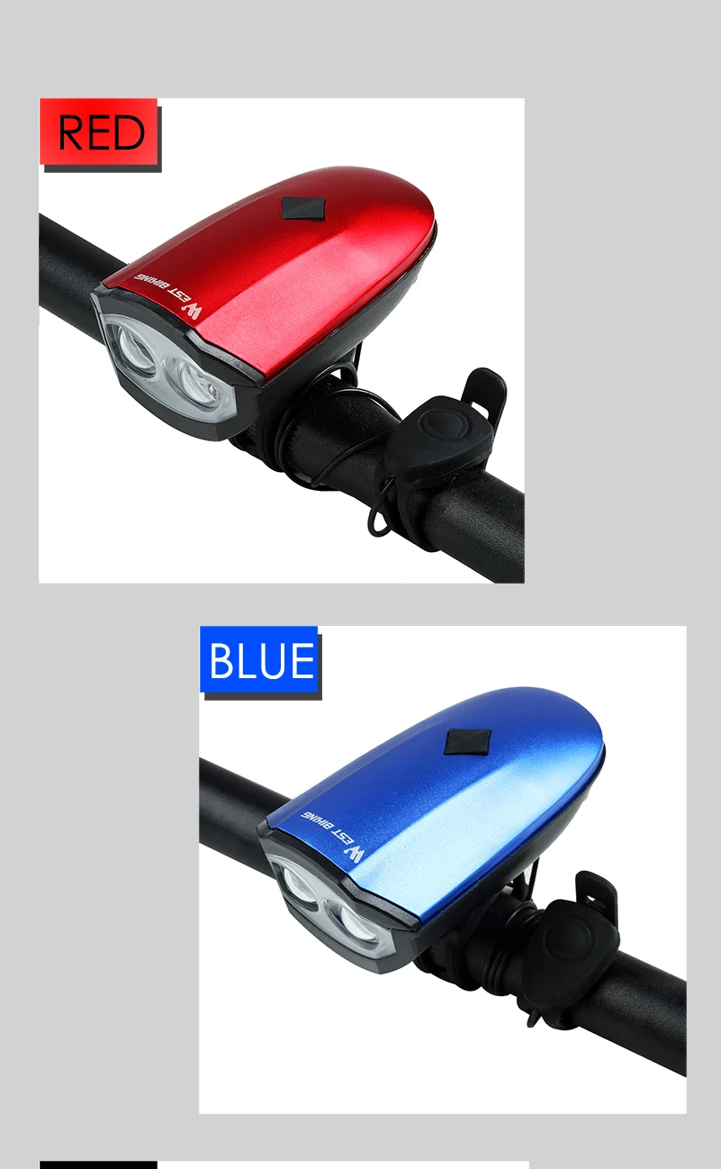 WEST BIKING велосипедный звонок, зарядка от usb, велосипедные электронные гудки светильник, 140 дБ, водонепроницаемый, сильный громкий звонок, безопасность, велосипедные звонки