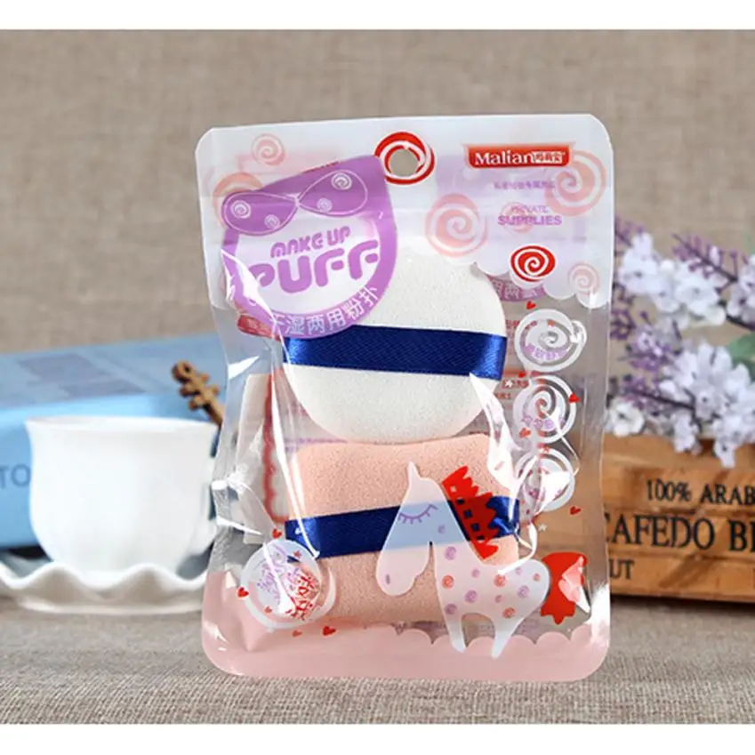 Новая мода высокое качество 2 шт. основа для макияжа красота косметическая губка