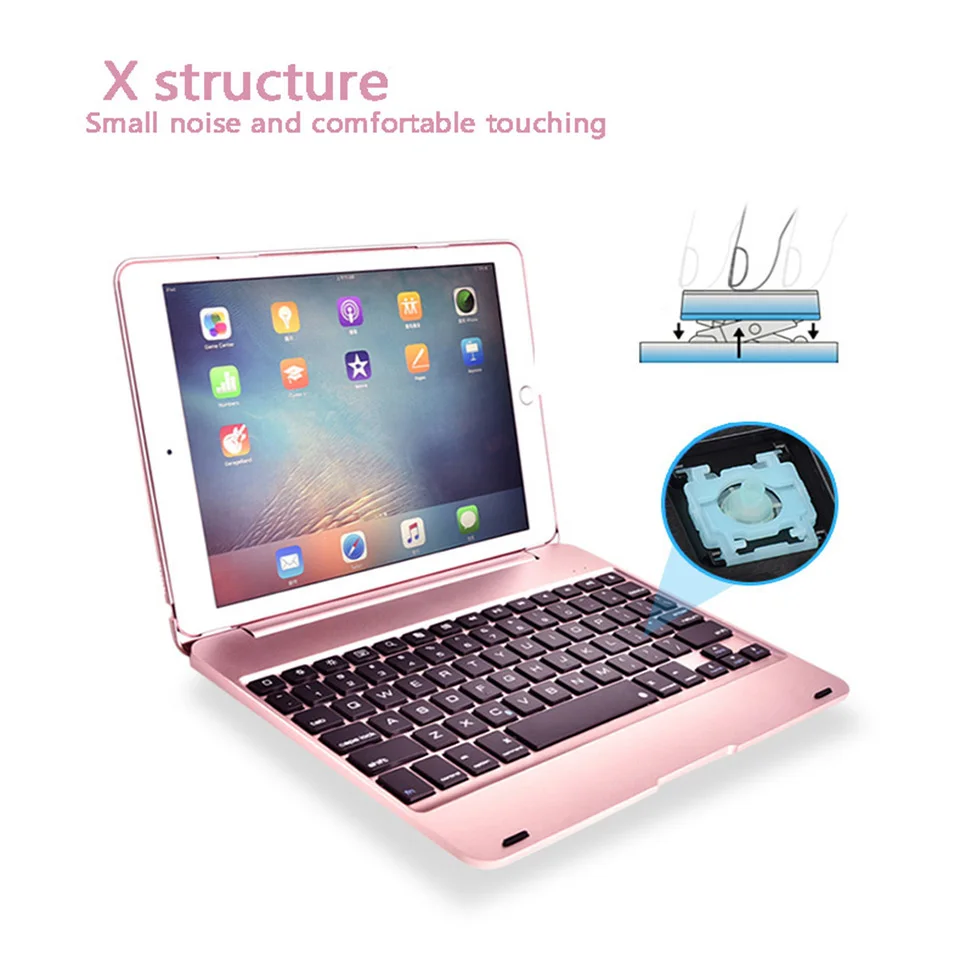 Tendway беспроводное покрытие клавиатуры Bluetooth чехол для Apple ipad Pro 9 7 Топ флип-чехол