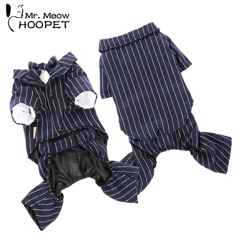 Hoopet полосатые штаны для домашних животных брюки в британском стиле красивый