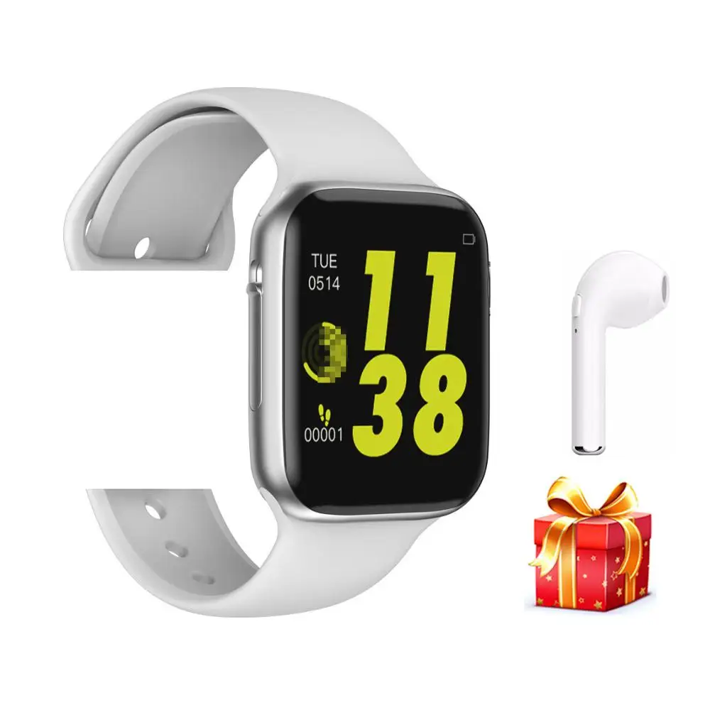 Bluetooth IWO LITE Смарт часы 44 мм Смарт-часы чехол для ios apple iPhone и Android телефон дешевая версия - Цвет: Silver with earphone