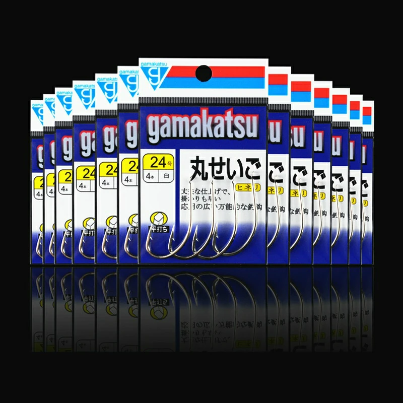 Gamakatsu Barbed Fishing Hooks High Strength Ultrapoint Sharpened White Fishhooks Carp Stream Sea Tackles Pesca | Спорт и