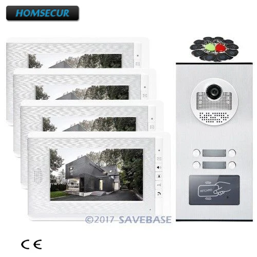 Видеодомофон HOMSECUR 7 &quotTFT с наружным мониторингом для дома/квартиры|Видеодомофон|