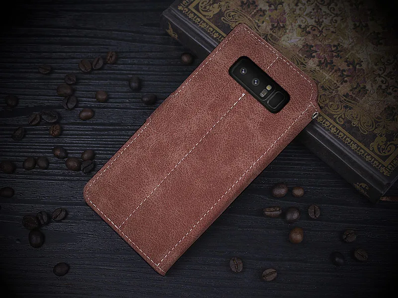 Чехол beworld для samsung Galaxy Note 8, мягкий ТПУ чехол с подставкой, ручной работы, винтажный кошелек, кожаный чехол для samsung Note 8