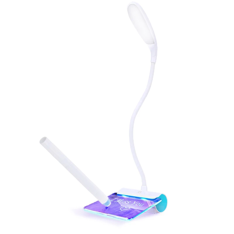 Portable Touch Control Night light Table lamp with Fluorescent Message Board 3-Mode Brightness USB Port Eye care Book Lamp | Лампы и