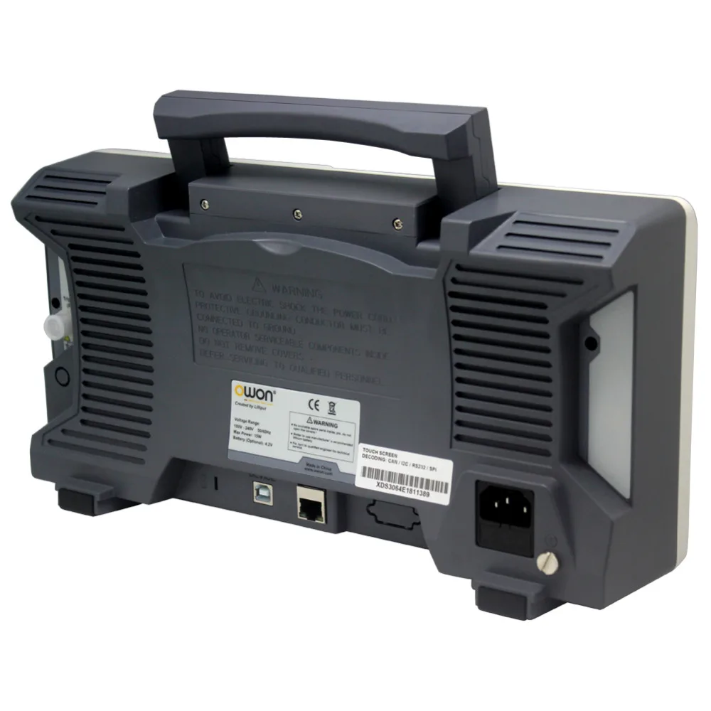 OWON XDS3064E 60 МГц 4CH 8 бит сенсорный экран низкий уровень шума Цифровой осциллограф XDS3064E