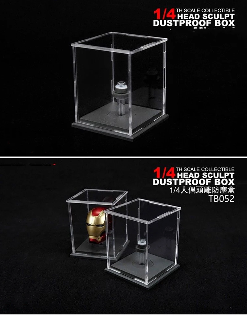 1/4 весы рисунок аксессуар прозрачная Пылезащитная коробка для 18 &quotфигурка