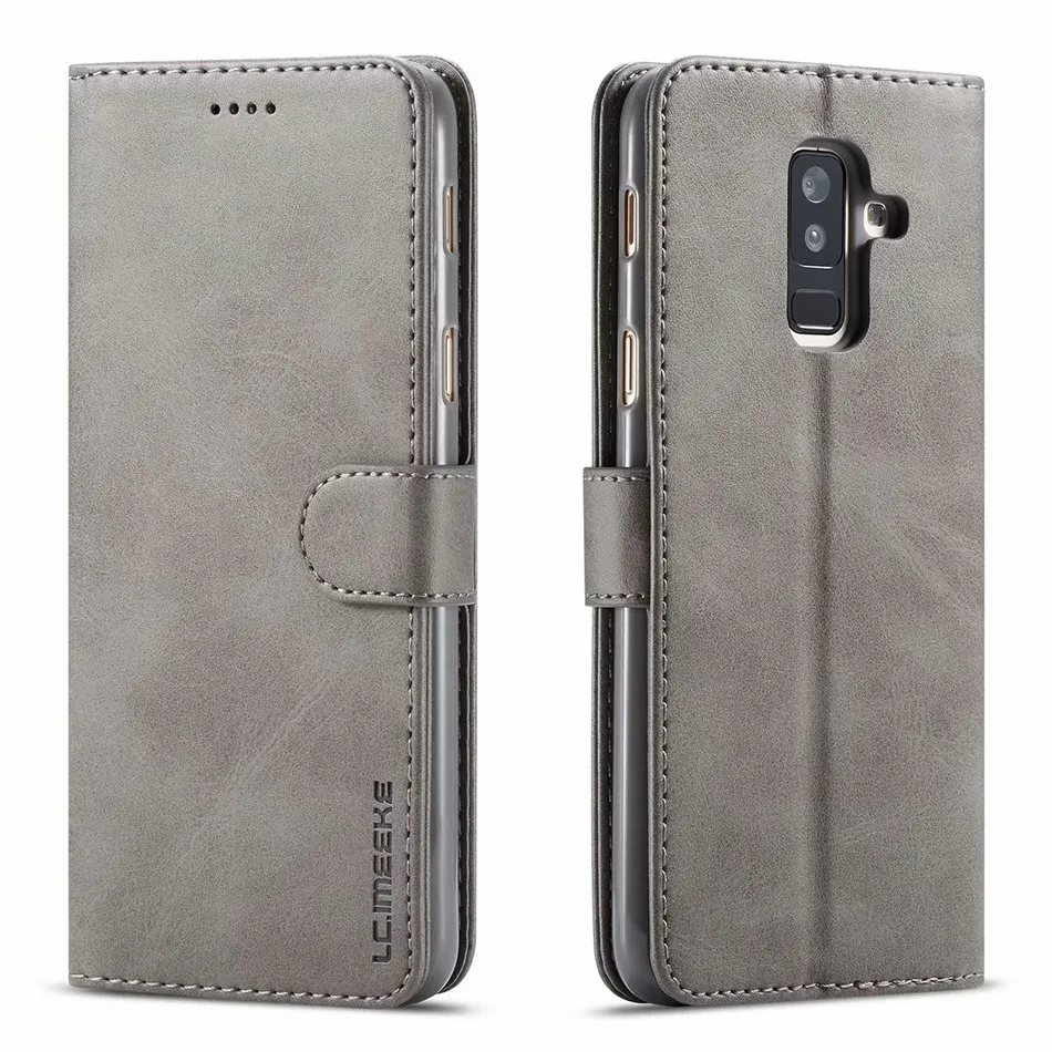 Для samsung A6 Plus, кожаный винтажный Чехол-кошелек, Hoesjes, samsung Galaxy A6, чехол-книжка, чехол для телефона s, для Smasung A6
