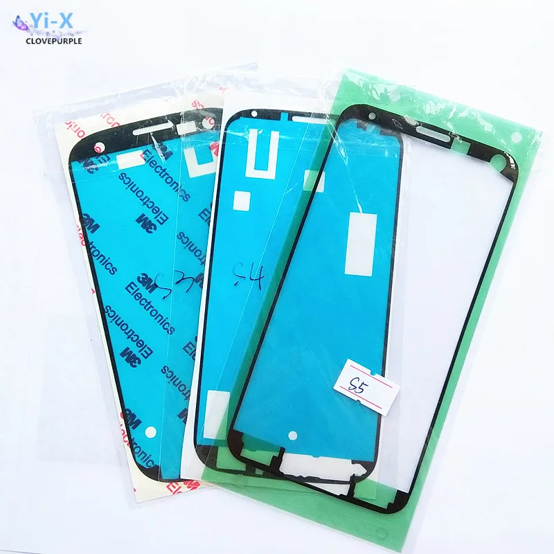 Оптовая цена 30 шт./лот клейкая лента наклейка для Samsung Galaxy S3 S4 S5 передняя рамка