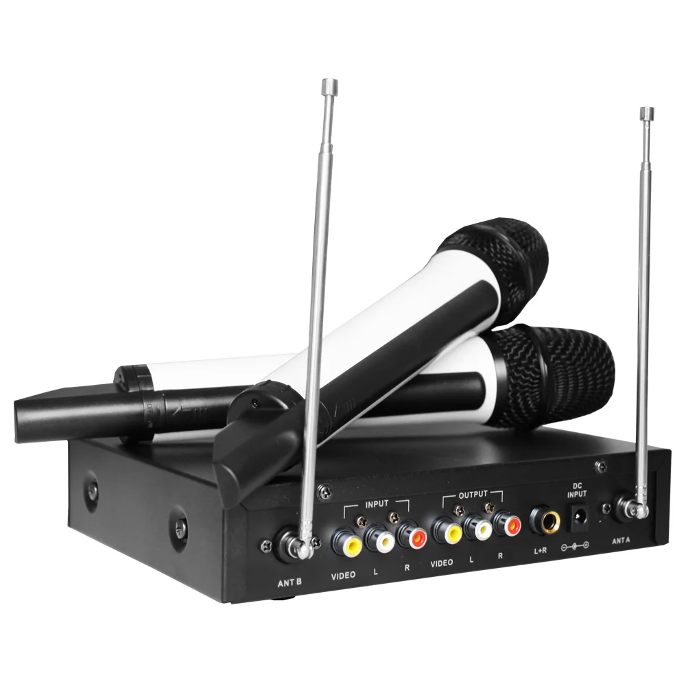 S600 Профессиональный UHF Беспроводной микрофон Системы 2 канальный ручной
