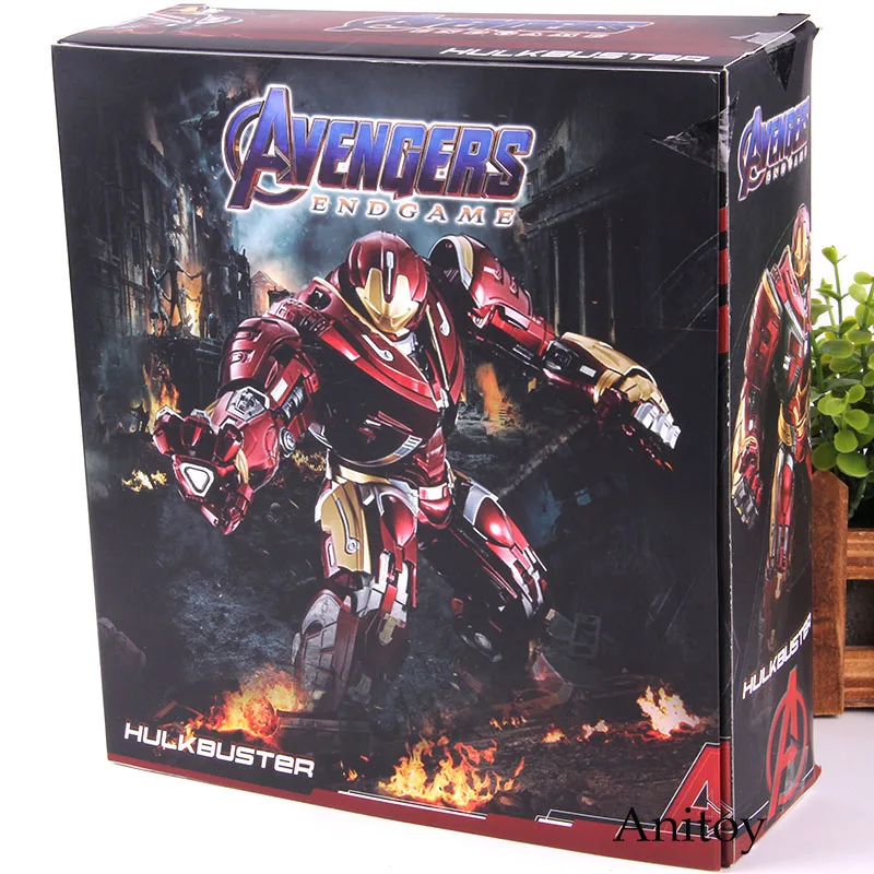 with retail box Marvel Hulkbuster Мстители эндгейм фигурка халкбастер Mark44 со светодиодный светильник ПВХ фигурка Коллекционная модель игрушки - Цвет: with retail box