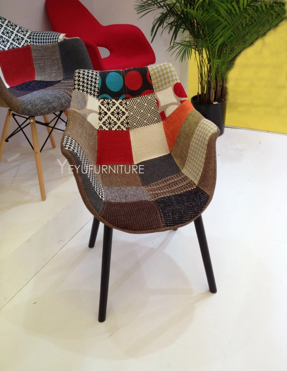 Современный дизайн твердая деревянная основа Лоскутная Ткань мягкий чехол