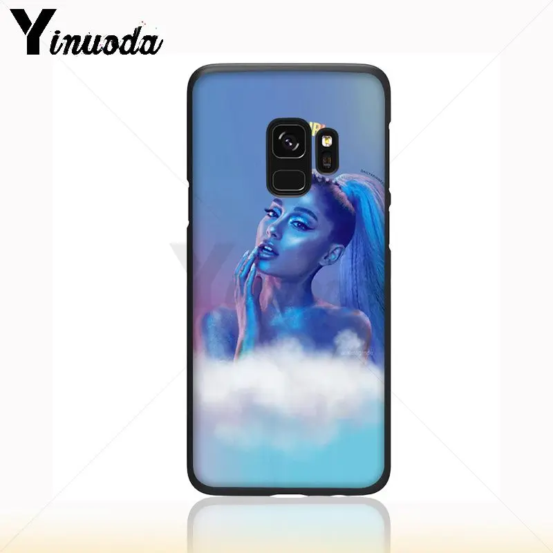 Yinuoda ariana grande Smart Cover Black Soft Shell Phone Case For Samsung Galaxy s9 s8 plus note 8 note9 s7 note5 funda | Мобильные