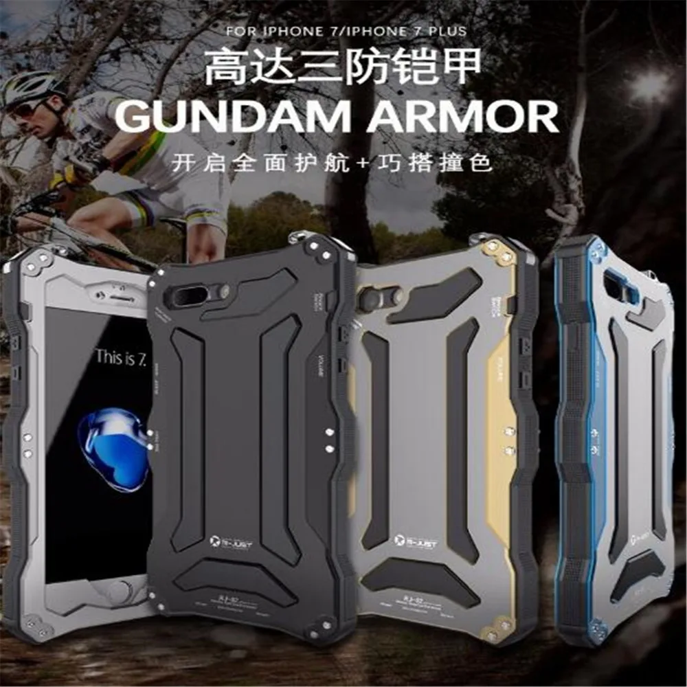 R-JUST for Apple IPhone 7 Case Aluminum Three Defenses Phone Cases Hard Bumper Back Covers IPhone7 4.7inch | Мобильные телефоны и