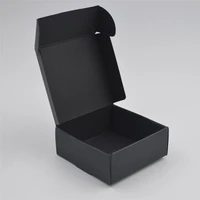 50pcs black craft kraft paper box black packaging box wedding party small gift candy jewelry package boxes for handmade soap box