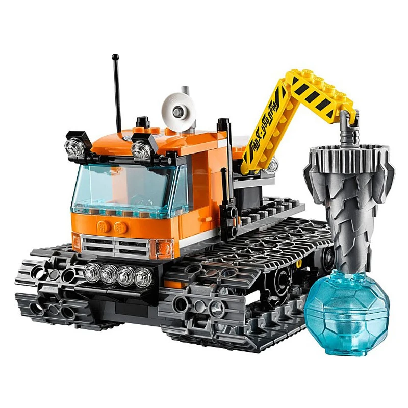Compatible Legoing Urban City Arctic Icebreaker ARCTIC BASE CAMP Model helicopter ship sleigh scientists Building Blocks Kid Toy | Игрушки и