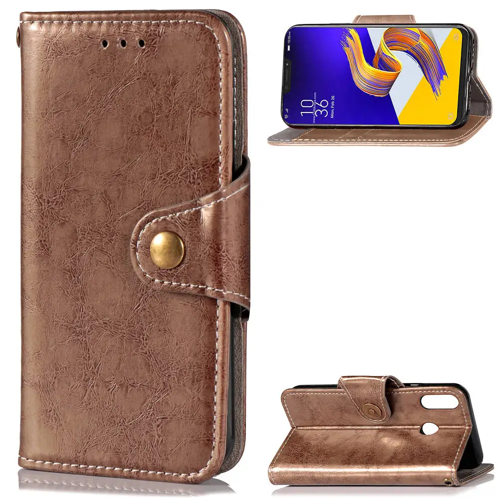 Brown Чехол для Asus ZC520TL ZC553KL ZC554KL чехол Высокое качество флип раскладный кожаный чехол для Asus Zenfone 3 ZE552KL ZE520KL ZC551KL чехол - Цвет: Brown