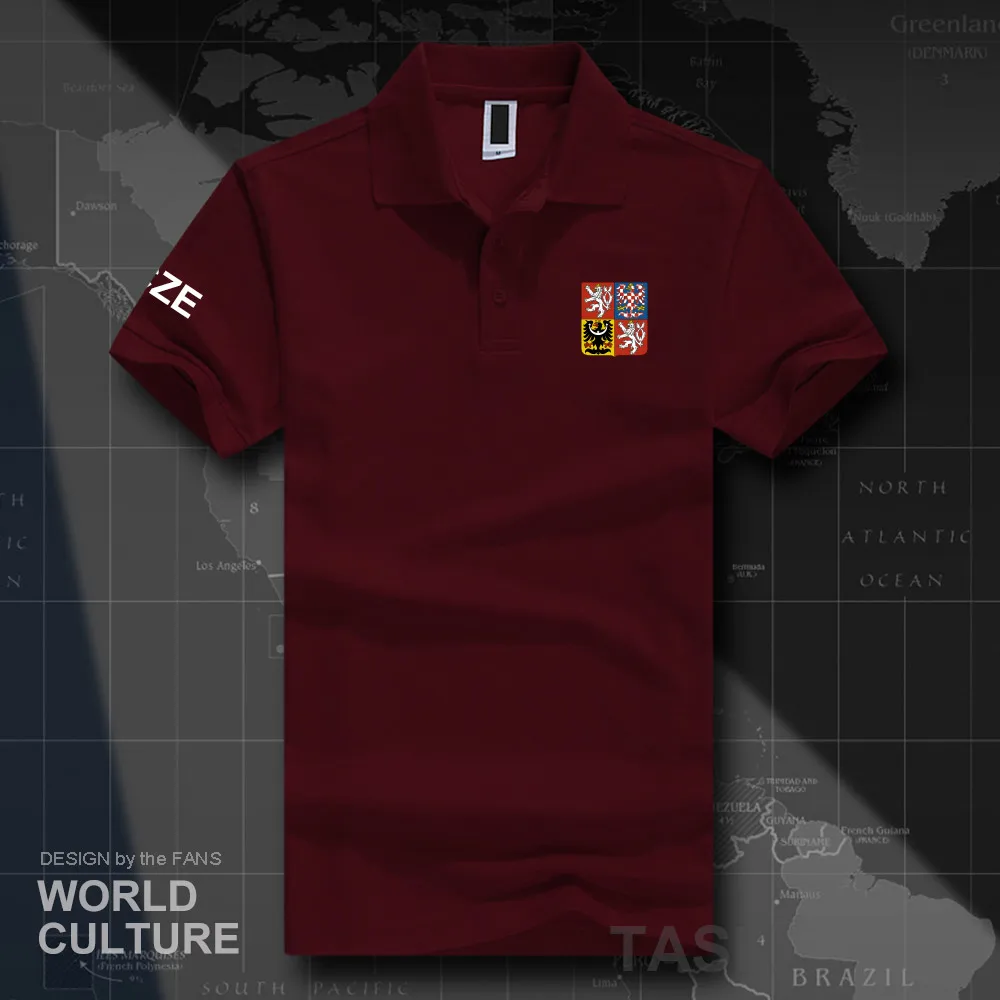 Czech Republic CZE polo shirts men short sleeve white brands printed for country 2018 cotton nation emblem new fashion | Мужская одежда