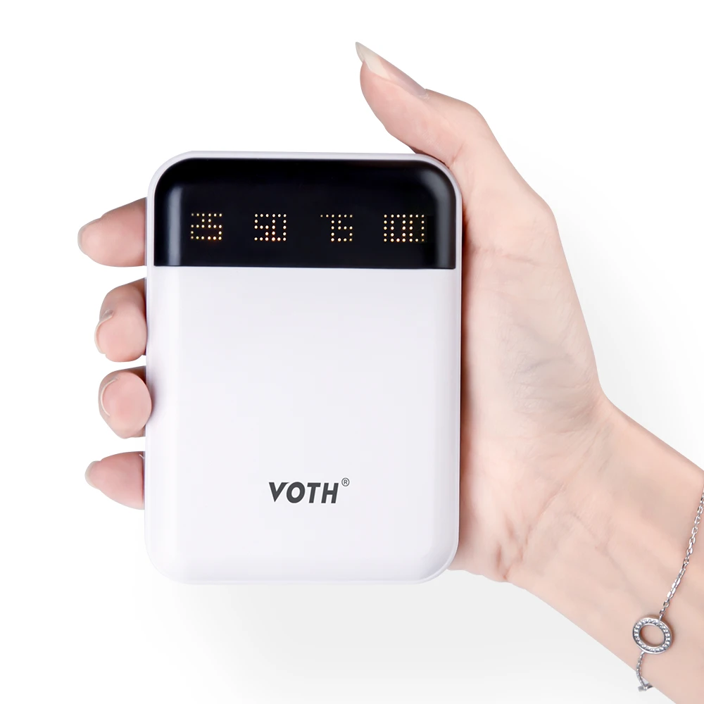 Voth 10000 мАч портативное зарядное устройство 2 USB lcd аккумулятор а внешний для - Фото №1