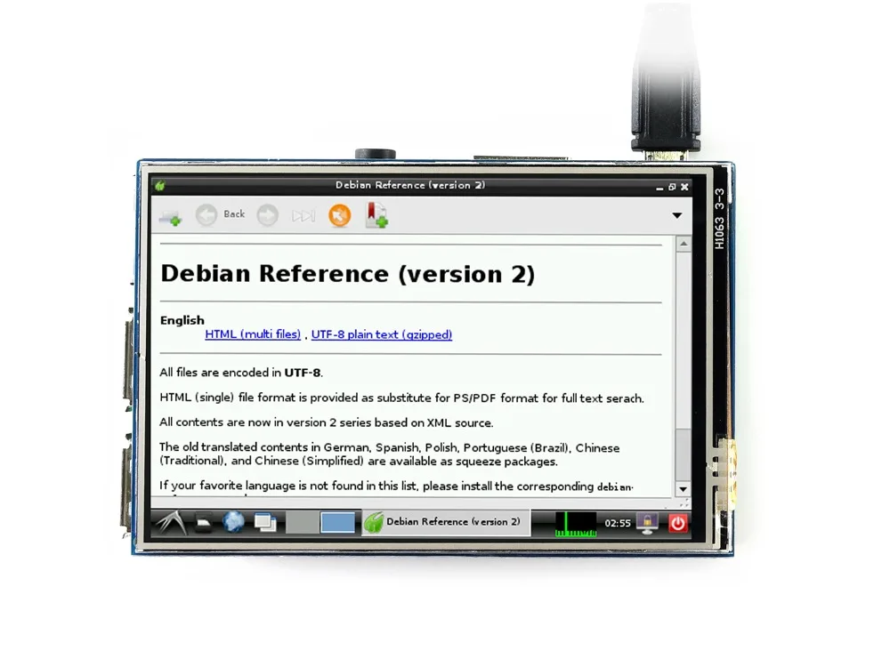 3 5 дюймовый резистивный сенсорный экран Waveshare RPi LCD (B) TFT дисплей предназначенный
