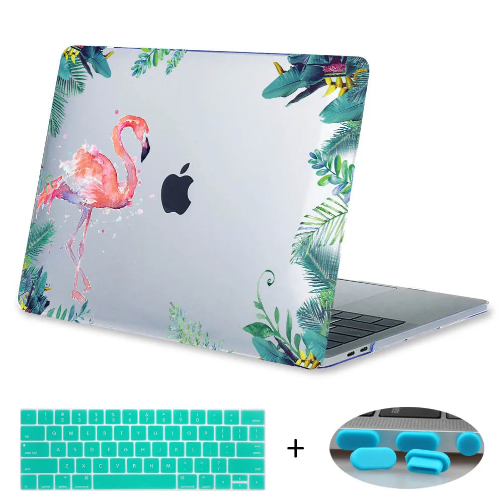 Redlai пластиковый жесткий чехол с принтом для Macbook 1" Pro 13 15 Touch bar A1706 Air 13 Pro retina 13 15 Фламинго чехол для ноутбука - Цвет: A393