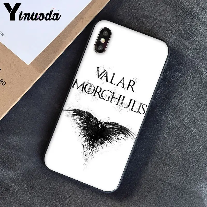 Yinuoda Игра престолов дом Старк DIY окрашенный красивый чехол для телефона для Apple iPhone 8 7 6 6S Plus X XS MAX 5 5S SE XR чехол