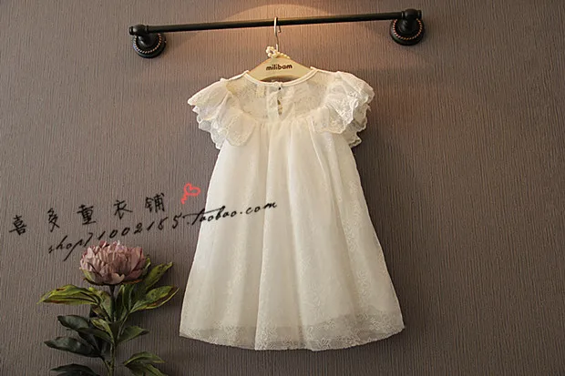 Новинка 2017 летнее платье для девочек с рукавами-крылышками очень мягкое