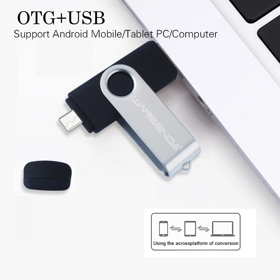 WANSENDA металлический usb флеш накопитель 8 ГБ 16 32 64 128 256 ГБ|USB флэш-накопители| |