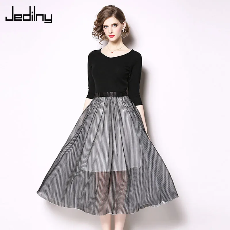 Элегантное Вечернее Платье С v-образным вырезом модное Сетчатое строченное