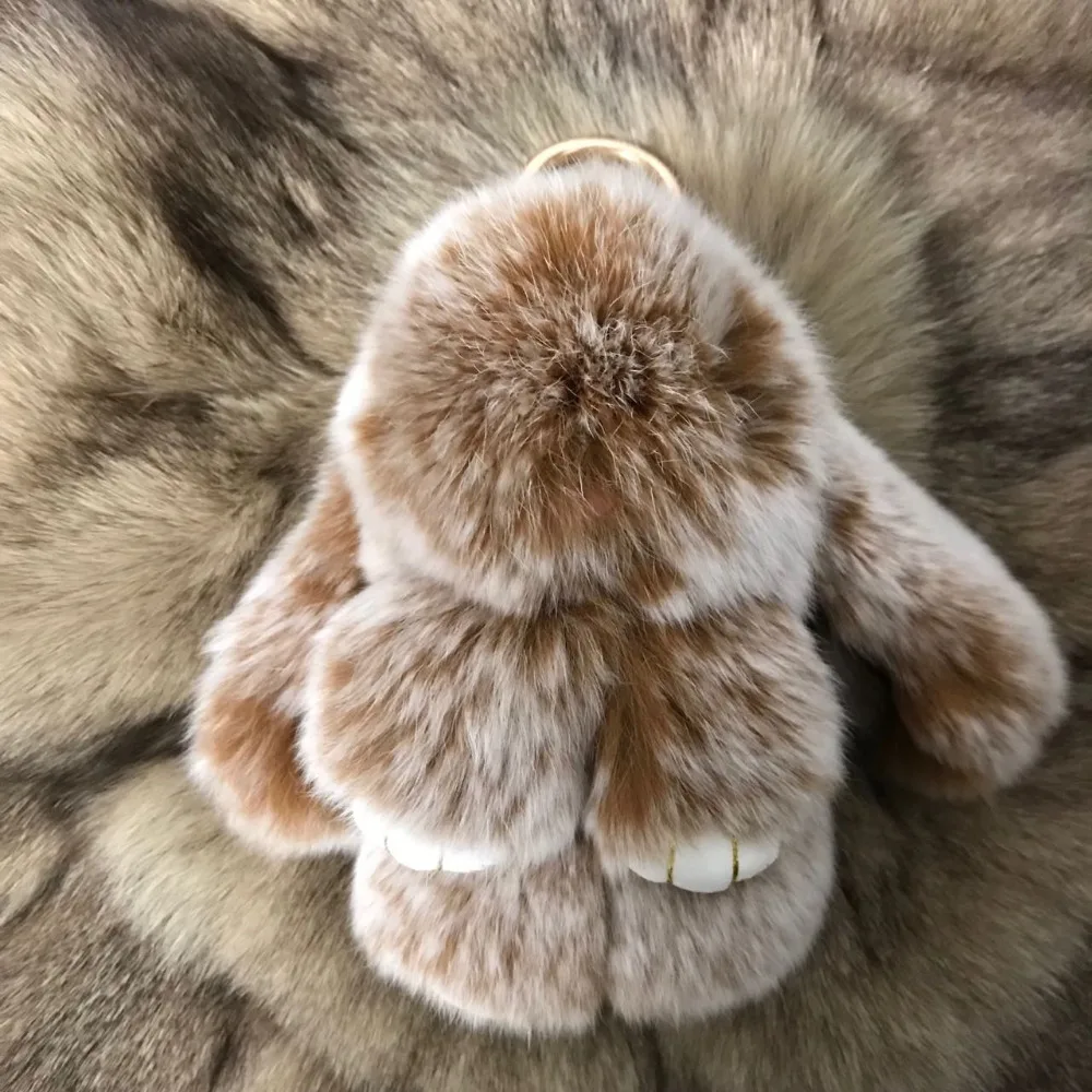 Magicfur настоящий мех кролика светильник коричневый мороза Игрушечный Кролик