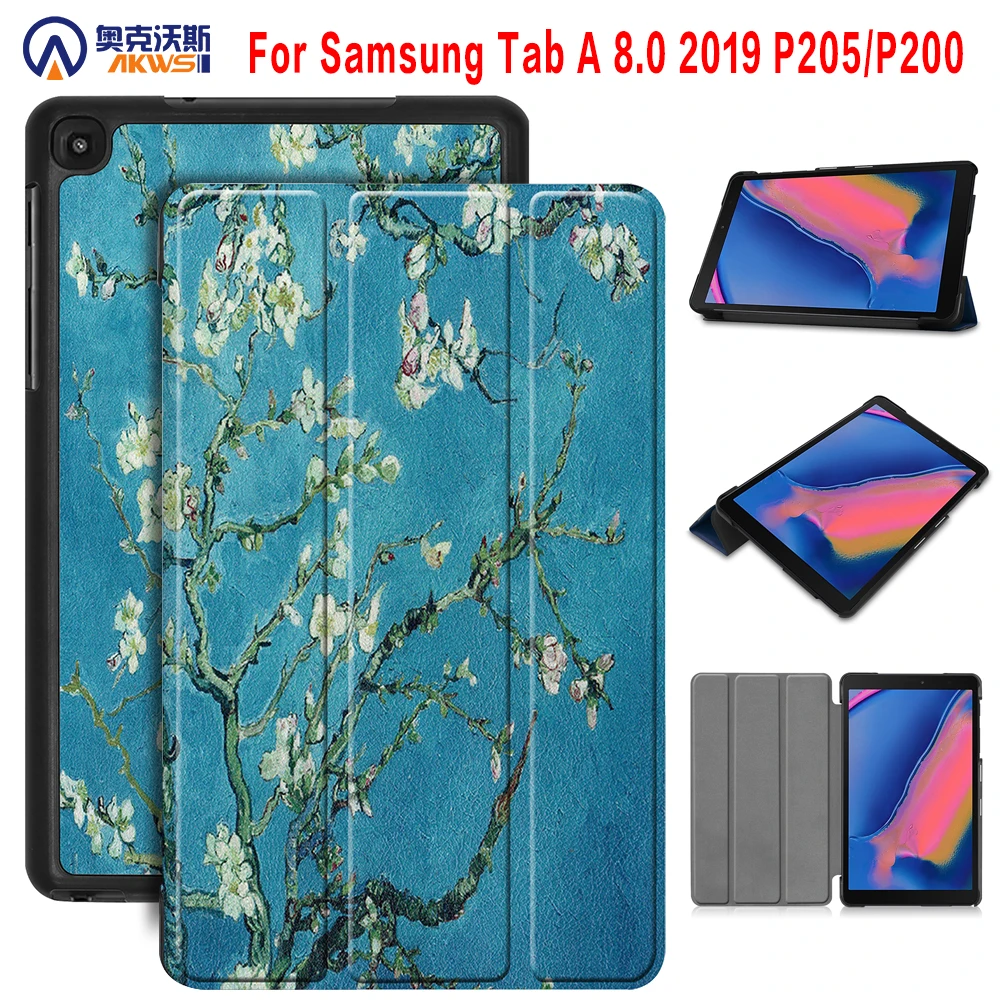 Чехол для планшета Samsung Galaxy Tab a 8 0 SM P200 P205 чехол TAB A8 2019 защитный чехол|Чехлы