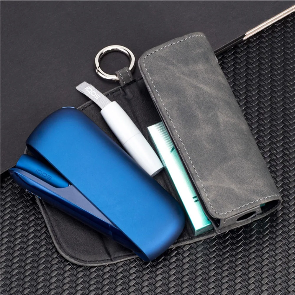 Модный откидной двойной чехол-книжка для iqos 3,0 чехол мешочек с держателем кожаный чехол-кошелек для iqos 3