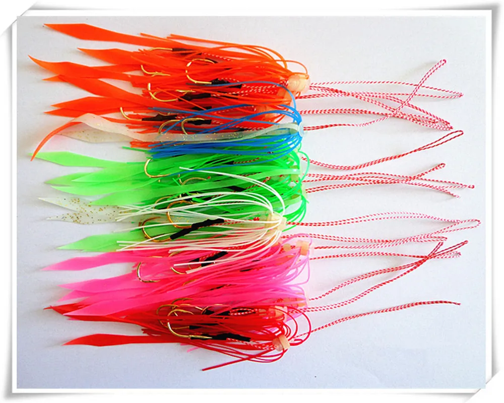 50Pieces Assist Hooks Fishing Hooks High Carbon Steel Rubber Jig Hook Tied Fishing Hook with fishing Line
50Pieces Assist Hooks Fishing Hooks High Carbon Steel Rubber Jig Hook Tied Fishing Hook with fishing Line