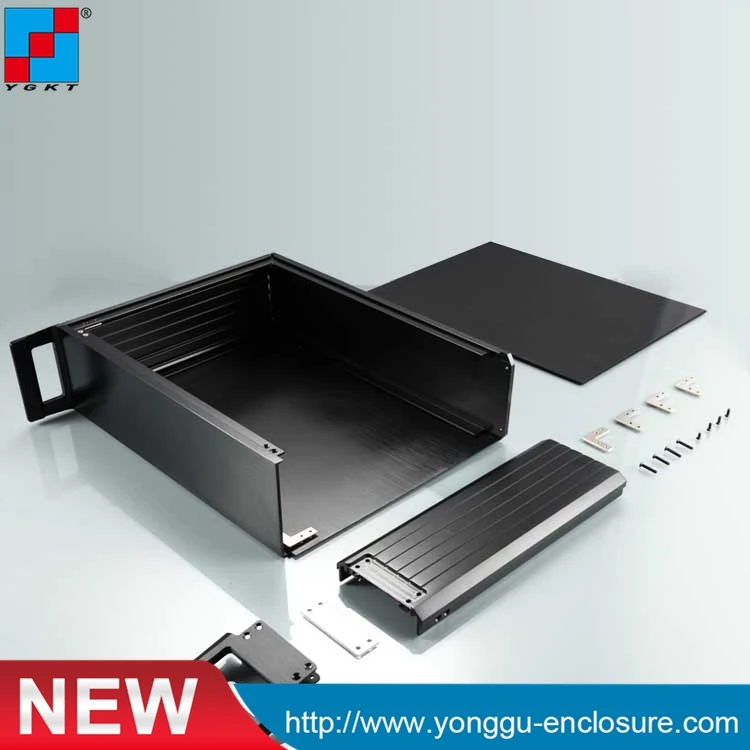 

2U chassis Instrumentation aluminum shell Network communication cabinets Aluminum case / enclosure / DIY box337*89-250mm