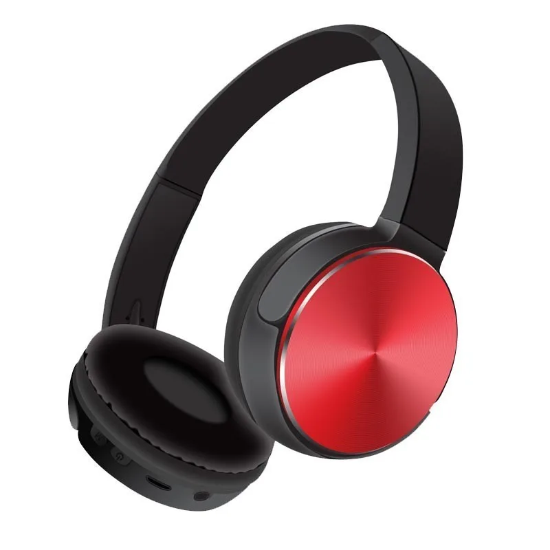 Headphone Red Bluetooth беспроводные наушники 6 цветов спортивная Гарнитура подключение 3,5 мм аудио кабель с микрофоном FM радио TF карта для ПК мобильного телефона - Цвет: Headphone Red