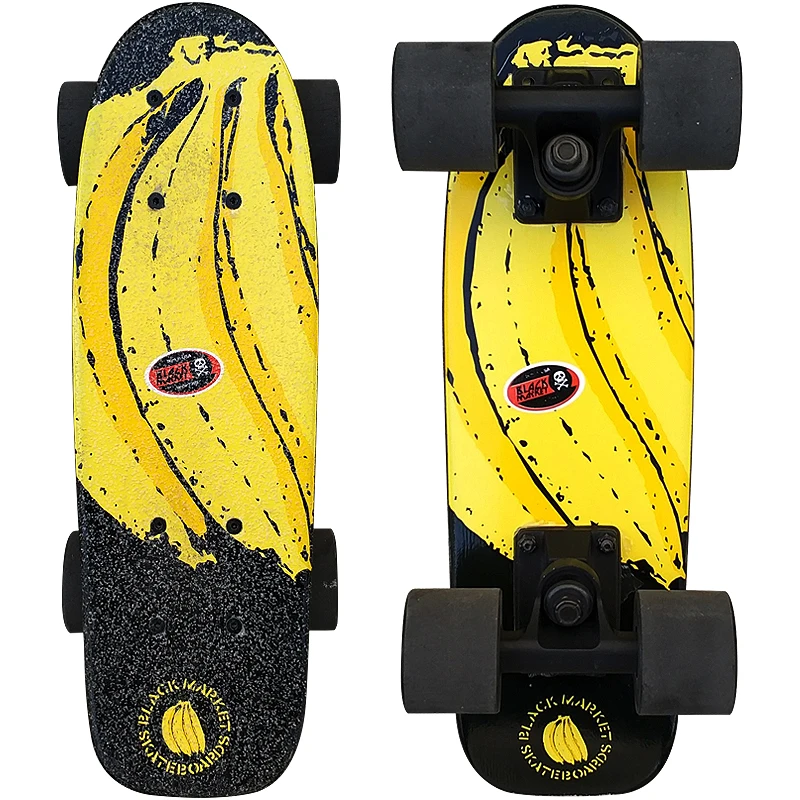 Мини клен маленькая рыбка пластина четыре колеса крейсер скейтборд щетка