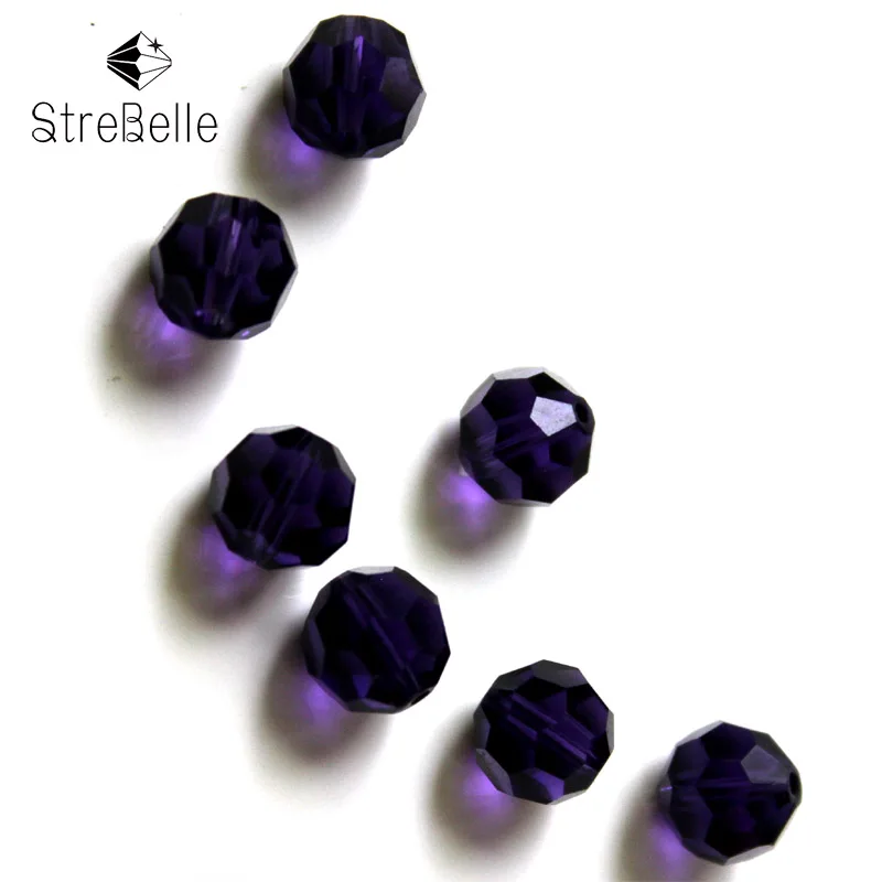 

AAA 100PCs 4mm Mixed Colors Crystal Glass Spacer Ball Beads Fit Jewelry Handmade