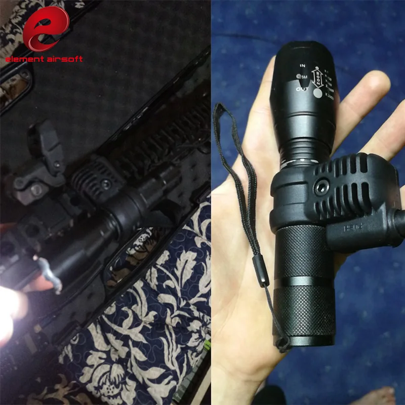 Element Airsoft QR 25,4 мм прицел кольцо фонарика крепление 20 мм RIS Rail Охотничий Тактический светильник аксессуары черный загар