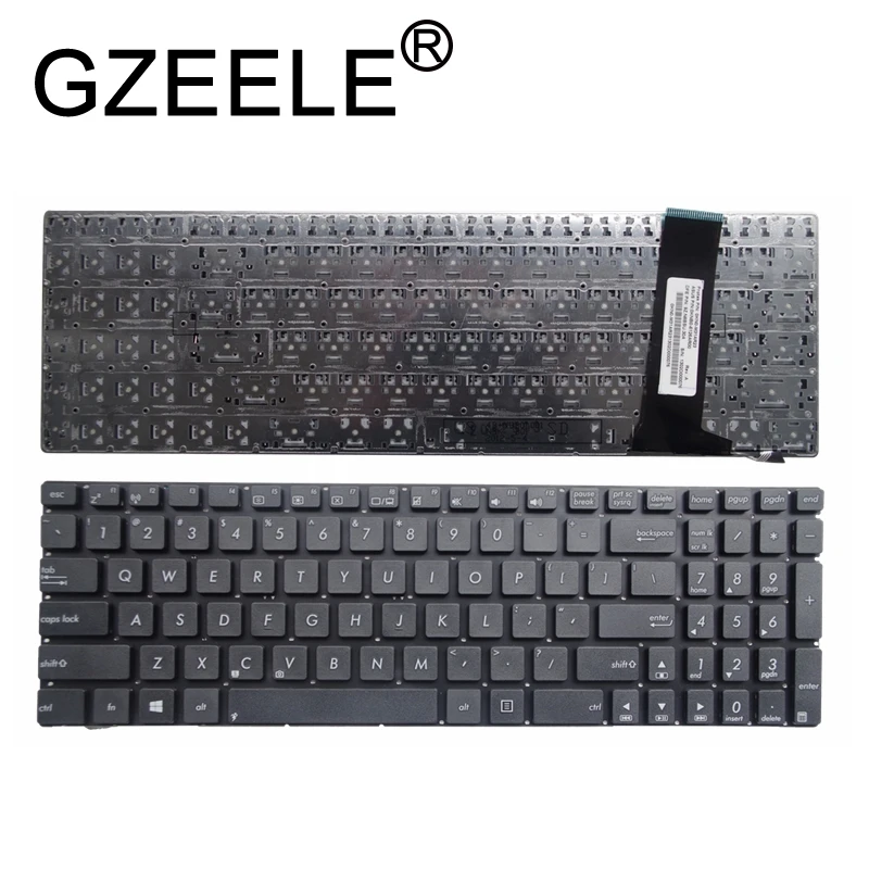 

GZEELE English US Keyboard for ASUS N56 N56V N76 N76V N76VB N56DY N76VJ N76VM N76VZ U500VZ N56VV N56VZ U500VZ U500 U500V BLACK