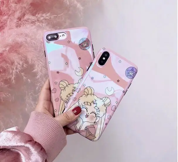Модный розовый чехол для телефона Wixcen с героями мультфильмов Iphone 8 Blu Ray мягкий из
