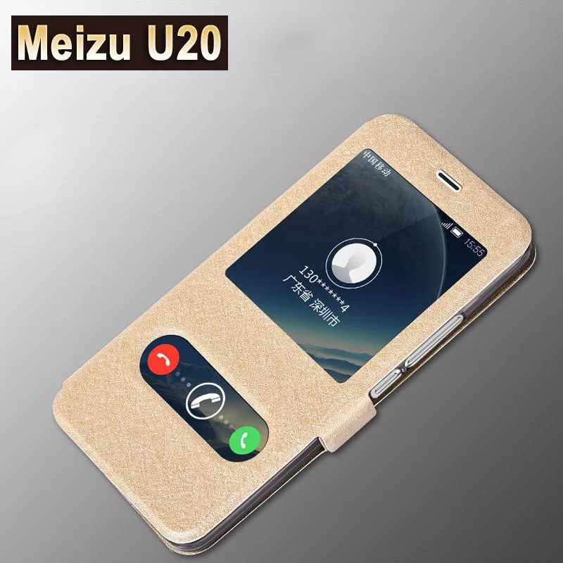 Чехол для Meizu u20 кожаный чехол с Windows meuzu Роскошный из искусственной кожи u 20 |